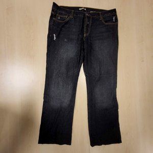 Monarch jeans distressed flap pocket medium wash blue jeans mens 38